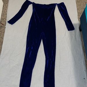 Royal blue jumpsuit from fashion nova, size M